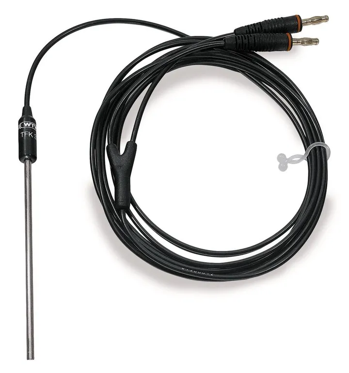 Senzor de temperatură TFK 325, NTC 30 kiloohmi, fișă banană 2 x 4 mm, 1 bucată — Carl Roth, cod AN69.1