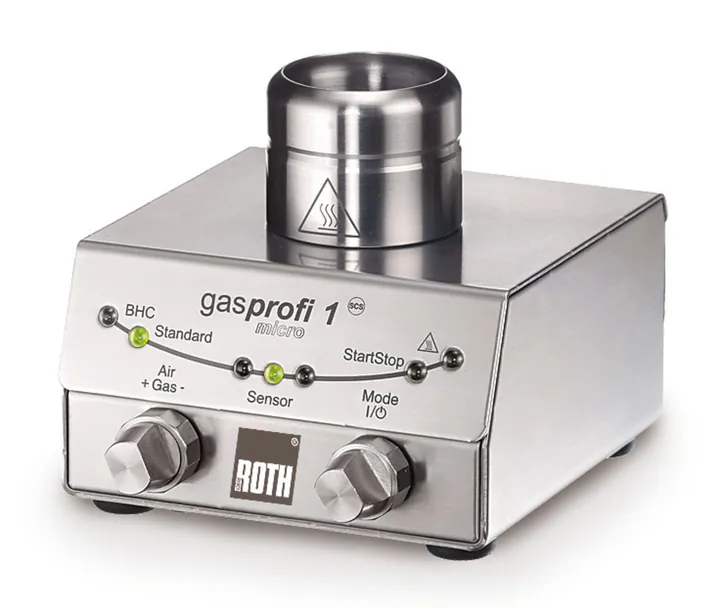 Arzătoare de siguranță pe gaz Gasprofi 1 SCS micro, L 85 x Î 49 x A 86 mm, 1 bucată — Carl Roth, cod AN82.1