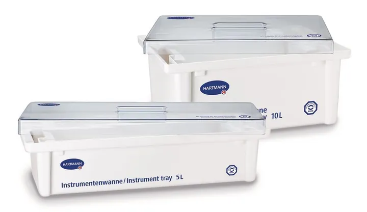Cuva de dezinfecție, din PVC, 10l, capac transparent, L390xW290xH170mm, 1 bucată — Carl Roth, cod APT2.1