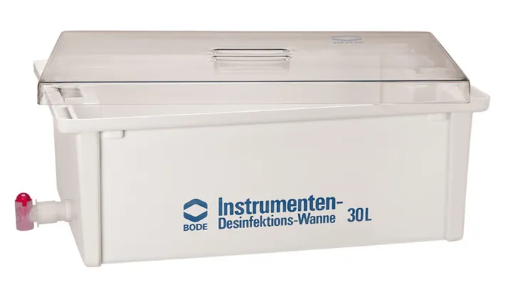 Cuva de dezinfecție, din PVC, 30l, capac transparent, L615xW400xH220mm, 1 bucată — Carl Roth, cod APT3.1