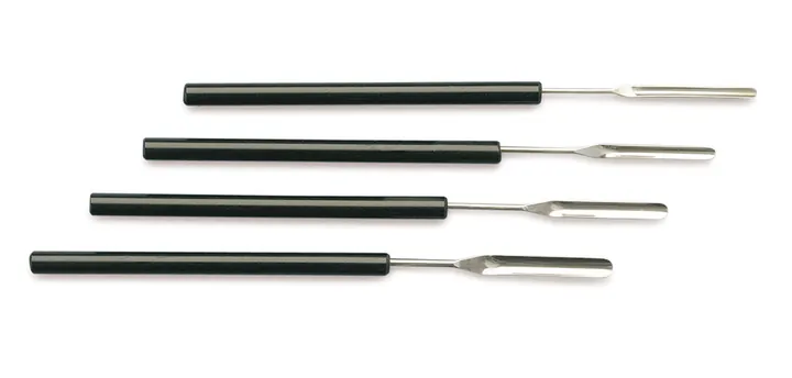 Set micro-spatule pentru pulbere, 4 piese, oțel inox 18/10, L 160 mm, l 3 - 6 mm, 1 set — Carl Roth, cod AT17.1