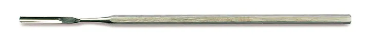 Micro-spatulă pentru pulbere, dreaptă, L 150 mm, mâner hexagonal, oțel inox 18/10 — Carl Roth, cod AT23.1