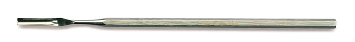 Micro-spatulă pentru pulbere, dreaptă, L 150mm, mâner hexagonal, oțel inox 18/10 — Carl Roth, cod AT24.1
