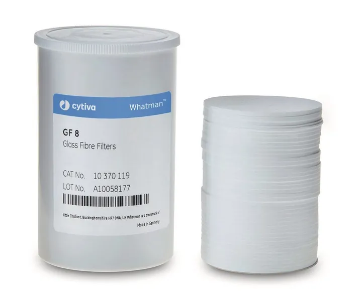 Hârtie de filtru din fibră de sticlă - filtre rotunde, tip GF 8, Ø 90 mm, 100 bucăți — Carl Roth, cod AY51.1