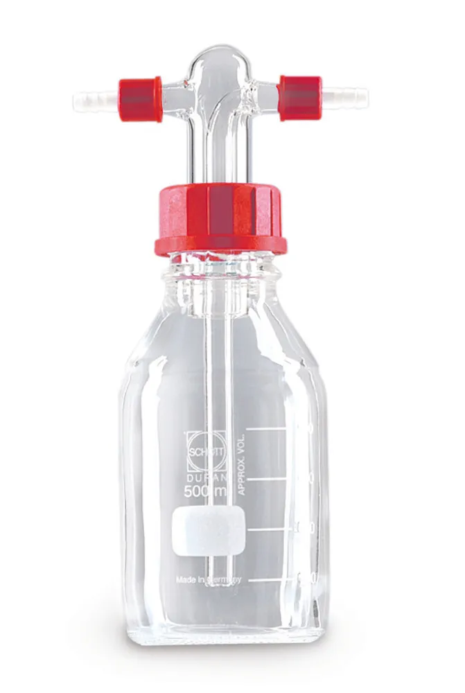 Sticlă de spălare gaze, DURAN®, fără placă filtrantă, 500 ml, 1 bucată — Carl Roth, cod C215.1