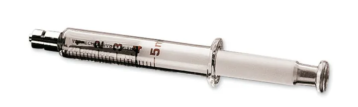 Seringă de sticlă, sticlă borosilicată, con metalic, racord Luer-Lock, 5 ml — Carl Roth, cod C688.1