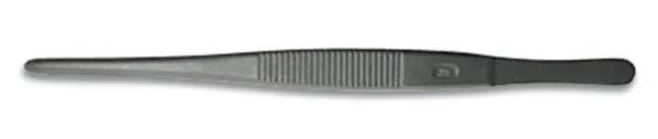 Pensetă cu înveliș PTFE, bontă, oțel inoxidabil, neagră, lungime 115 mm — Carl Roth, cod C830.1