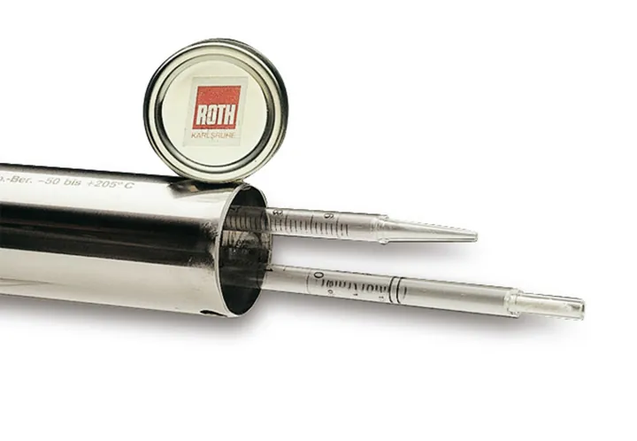 Recipient Rotilabo®-sterilization, pentru pipete, Ø 65 mm, înălțime 380 mm — Carl Roth, cod C841.1