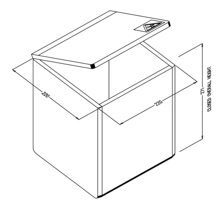 Sekuroka® recipient de deșeuri cu protecție la radiații, Beta, 10 l, 1 bucată — Carl Roth, cod C976.1