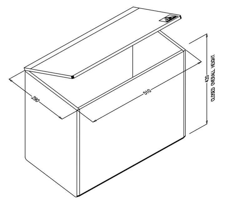 Sekuroka® recipient de deșeuri cu protecție la radiații, Beta, 53 l, 1 bucată — Carl Roth, cod C977.1