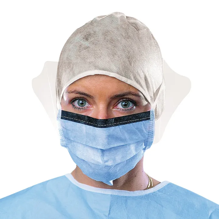 Masca chirurgicală cu vizieră, SUAVEL®-Antifluid, albastră, 50 bucăți — Carl Roth, cod CAL8.1