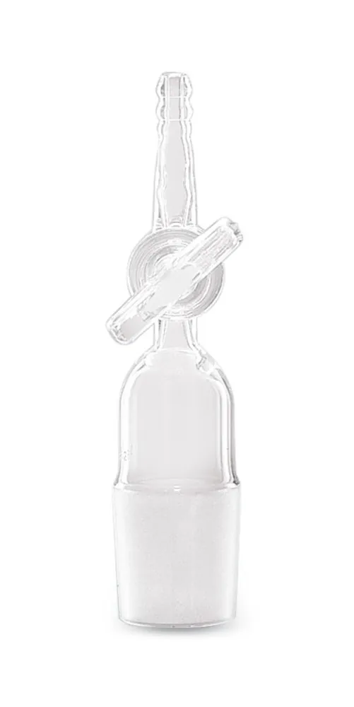 Adaptor cu robinet NS, DURAN®, tub. olivă dreaptă, șliț 19/26, 1 bucată — Carl Roth, cod CC25.1