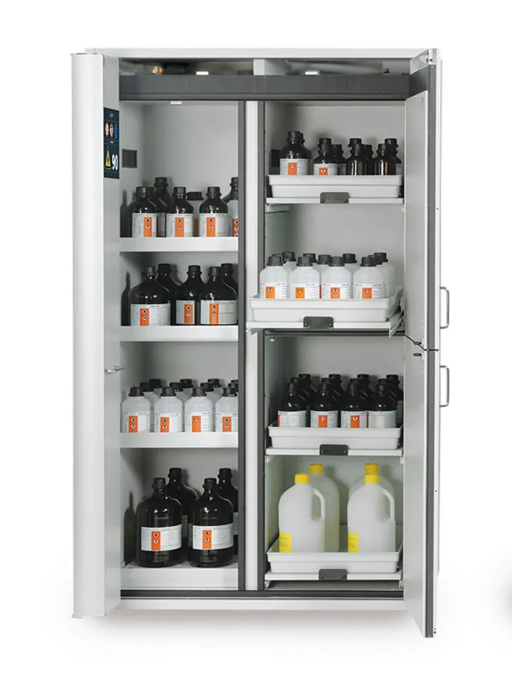 Dulapuri de siguranță combinate K-PHOENIX-90, 3 rafturi, 4 rafturi extensibile, 1 bucată — Carl Roth, cod CCC1.1