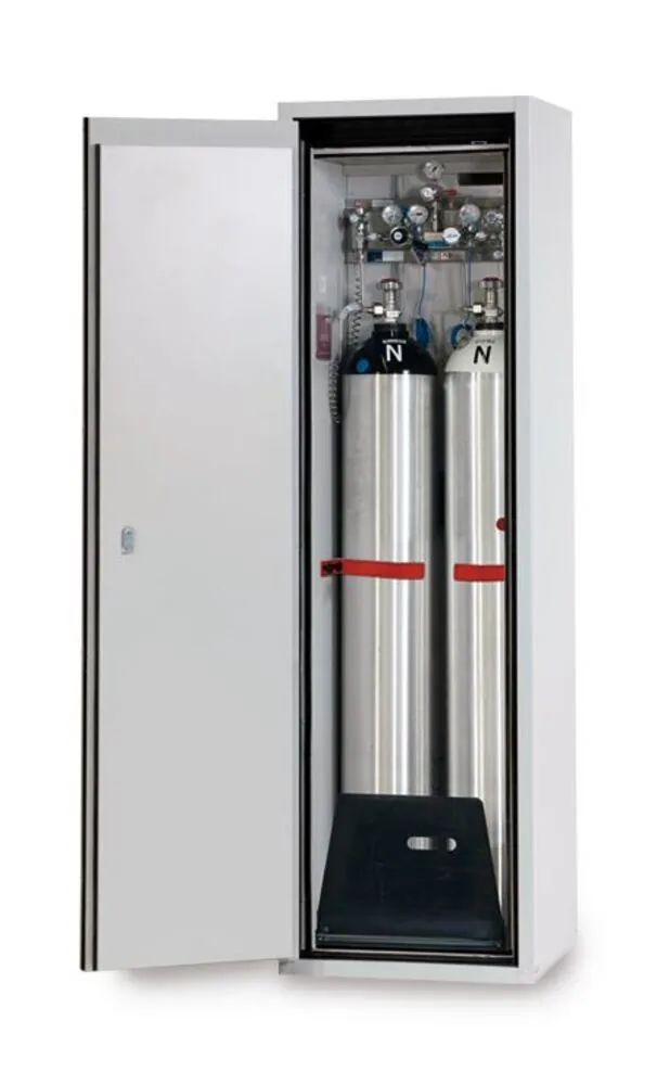 2 suporturi laterale pentru butelii de gaz sub presiune de 10 l cu 2 curele de tensionare — Carl Roth, cod CCC6.1