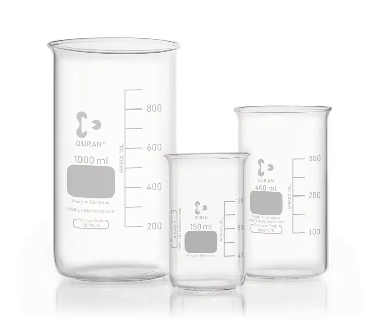 Pahar Berzelius fără cioc, 100 ml, Ø 48 x H 80 mm, 10 buc. — Carl Roth, cod CCK6.1