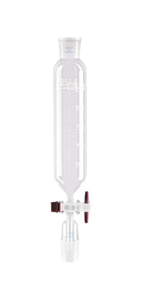 Pâlnie de picurare, cu robinet cu dop PTFE, gradație cilindrică DURAN®,, 250 ml — Carl Roth, cod CH36.1
