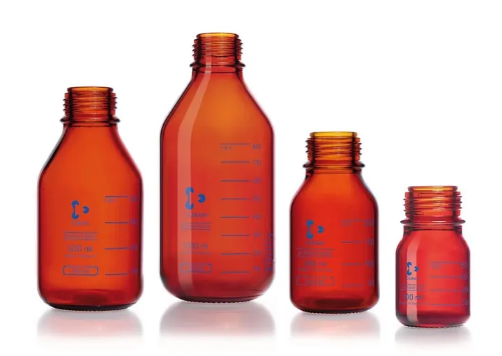 Sticlă cu gât filetat DURAN®-pressure plus, maro, 500 ml, 1 bucată(ți) — Carl Roth, cod CK37.1