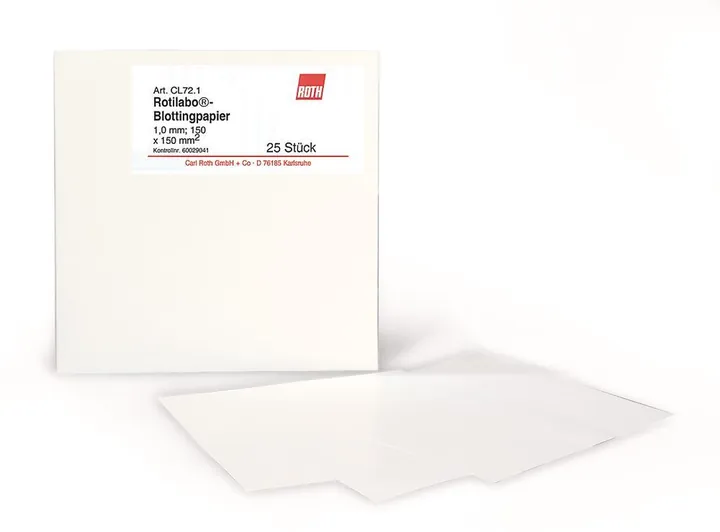 Hârtii ROTILABO®Blotting, 150 x 150 mm, grosime 1,0 mm, 25 coală(coli) — Carl Roth, cod CL72.1