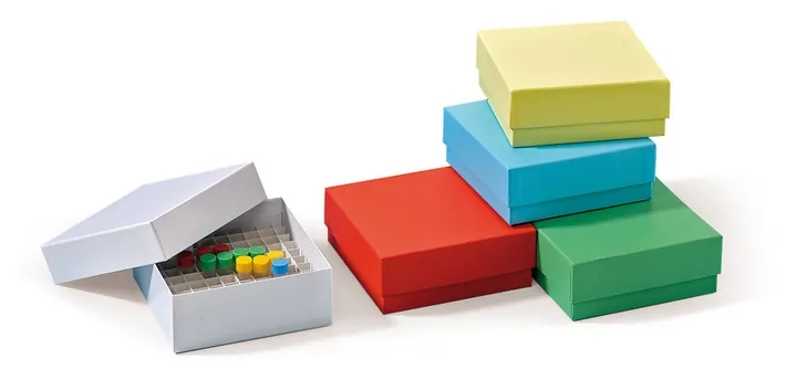 Cutii Rotilabo®-cryo din carton, albe, impermeabile, L136xW136 xH75mm — Carl Roth, cod CLH4.1