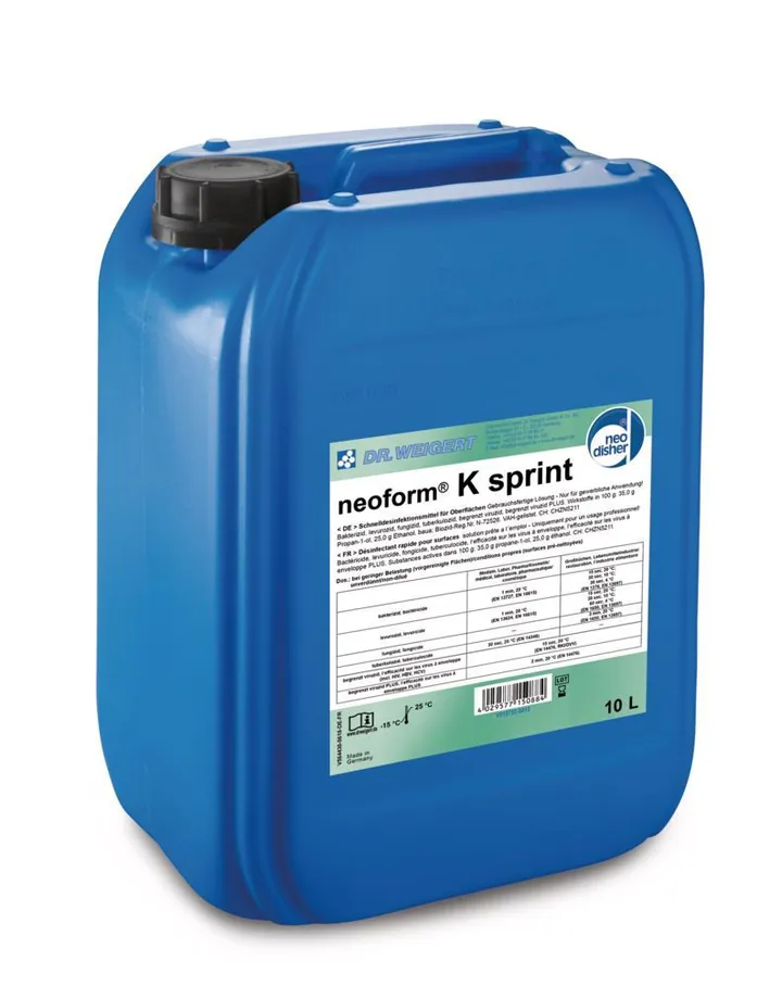 neoform K sprint, Dezinfectant cu acțiune rapidă, gata de utilizare, 10 l — Carl Roth, cod CLP9.2