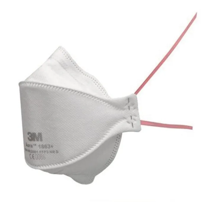 Masca respiratorie 3M AuraTM 1863+, FFP3 NR D, fără valvă, 20 bucăți — Carl Roth, cod CNE5.1