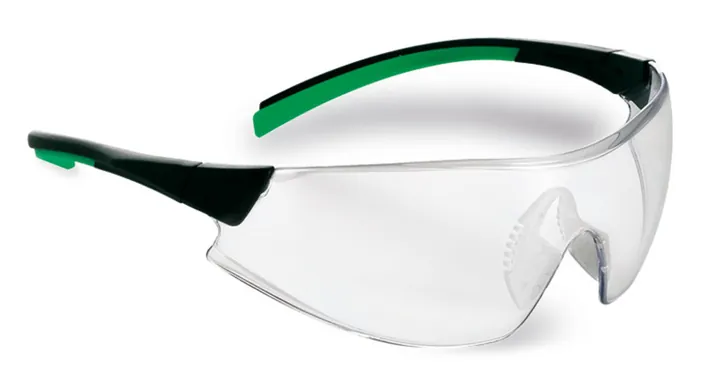 Ochelari de protecție 546, lentilă clară, ramă negru/verde, 1 bucată — Carl Roth, cod CNH2.1