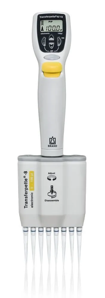 Pipetă microlitrică multicanal Transferpette® electronică cu 8 canale — Carl Roth, cod CNL4.1