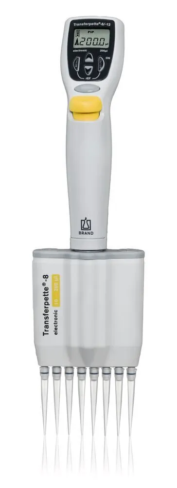 Pipetă microlitrică multicanal Transferpette® electronică cu 8 canale — Carl Roth, cod CNL5.1