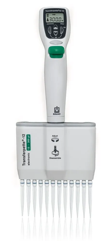 Pipetă microlitrică multicanal Transferpette® electronică cu 12 canale — Carl Roth, cod CNN1.1