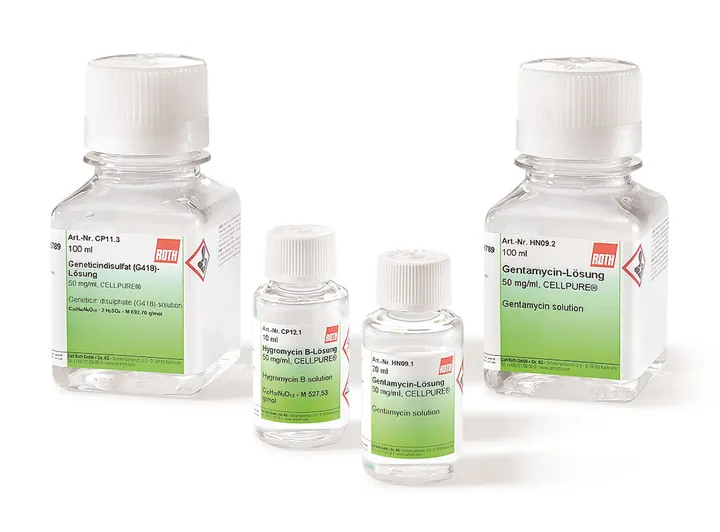 Soluție de higromicină B, 50 mg/ml, CELLPURE®, 20 ml, plastic — Carl Roth, cod CP12.2