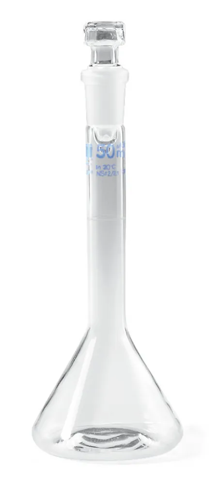 Balon cotat, formă trapezoidală, cu dop de sticlă, șlefuire standard 10/19, 25ml — Carl Roth, cod CPC7.1