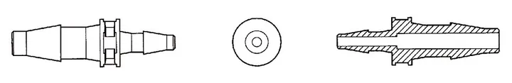 Rotilabo®-Mini reductoare de tuburi, PP, drepte, pt. tuburi Ø interior 3.2-4.0 mm — Carl Roth, cod CT44.1