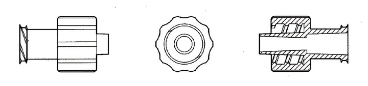 Rotilabo®-Luer-connectors, PP, transparent, LLM pe LF, 10 buc. — Carl Roth, cod CT66.1