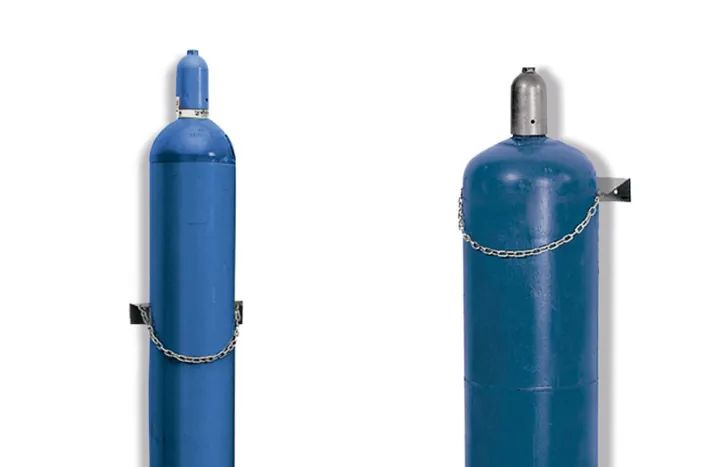 Pentru montare pe perete a unei singure butelii de gaz, Ø 320 mm, incl. lanț de siguranță — Carl Roth, cod CTC7.1