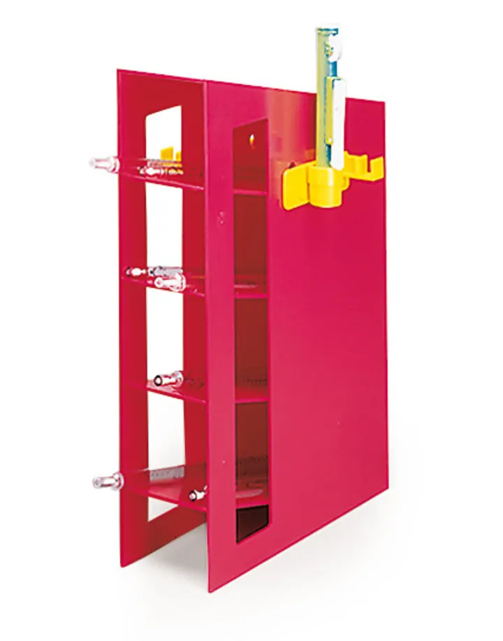 Suport Rotilabo®-Pipette, ABS, roșu, pentru pipete gradate 0.1 - 25 ml, 1 bucată — Carl Roth, cod CX90.1