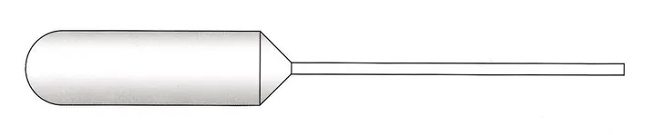 Pipete Pasteur cu vârf subțire, LDPE, nesterile, L 155 mm, 8.0 ml, 250 bucăți — Carl Roth, cod E303.1