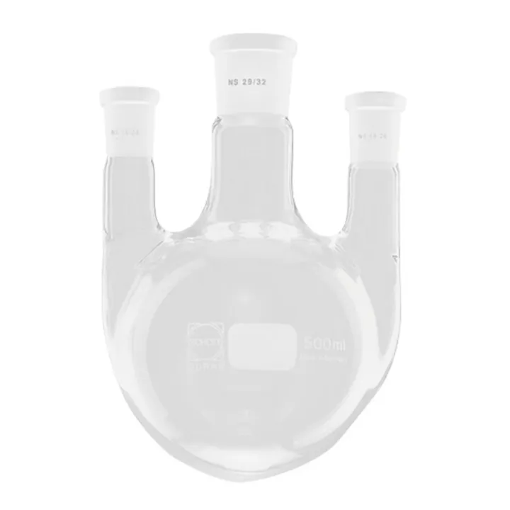 Balon cu fund rotund și trei gâturi, DURAN®, 1000 ml, gâturi laterale 14/23, central 29/32 — Carl Roth, cod E618.1