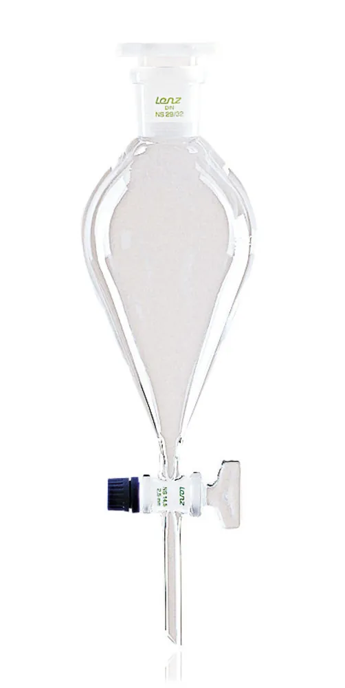 Pâlnie de separare, cu robinet de sticlă, DURAN®, formă conică, 50 ml, 1 bucată — Carl Roth, cod E646.1