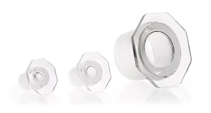 Dop de sticlă, semigol, DURAN®, octogonal, șlefuire standard 45/40 — Carl Roth, cod E655.1