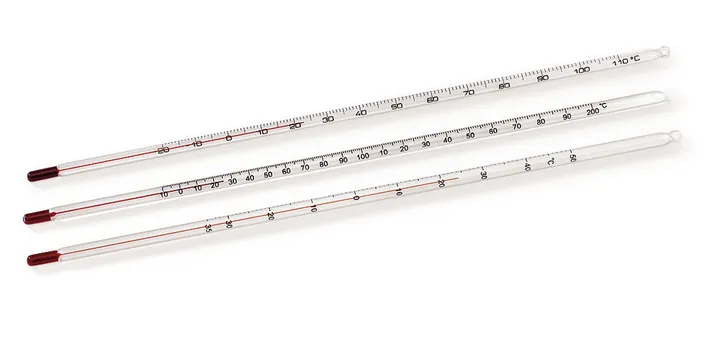 Termometre de sticlă standard, domeniu de măsurare -20 până la +110 °C, 1 buc. — Carl Roth, cod E742.1