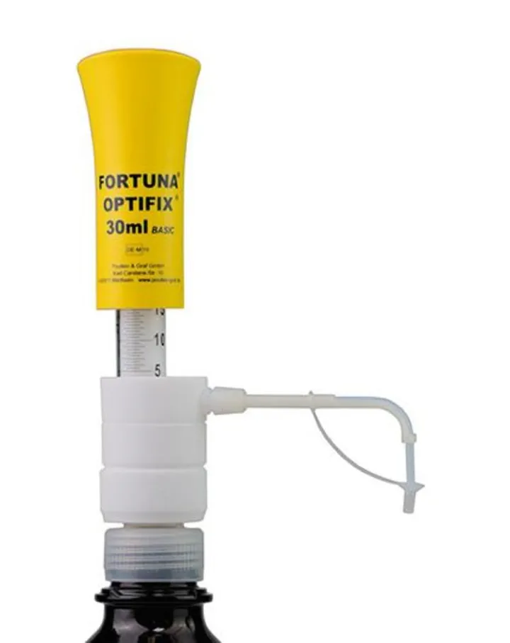 Dozator FORTUNA® OPTIFIX® BASIC, acoperit cu PTFE, 5-30 ml, 1 bucată — Carl Roth, cod E824.1