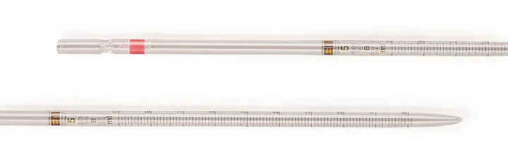 Pipete gradate clasa B, gradație maro, AR-GLAS®, L 360 mm, 0.5 ml supliment DIN. — Carl Roth, cod E941.1