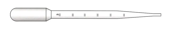 Pipete Pasteur de unică folosință, gradate, LDPE, nesterile, lungime 155 mm, 3.2 ml — Carl Roth, cod EA65.2