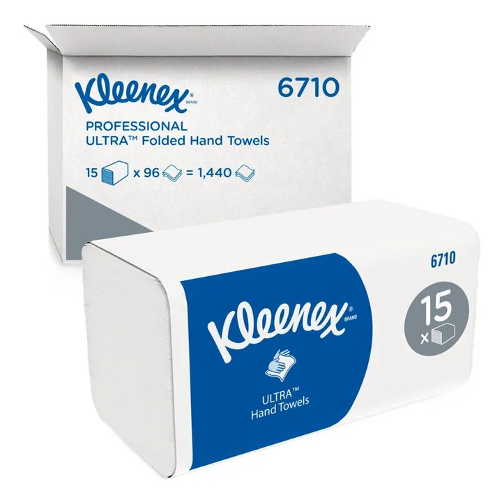 Prosoape de mână pliate KLEENEX® ULTRA, Tip 6710, albe, 3 straturi, 315 x 215 mm — Carl Roth, cod ECX7.2