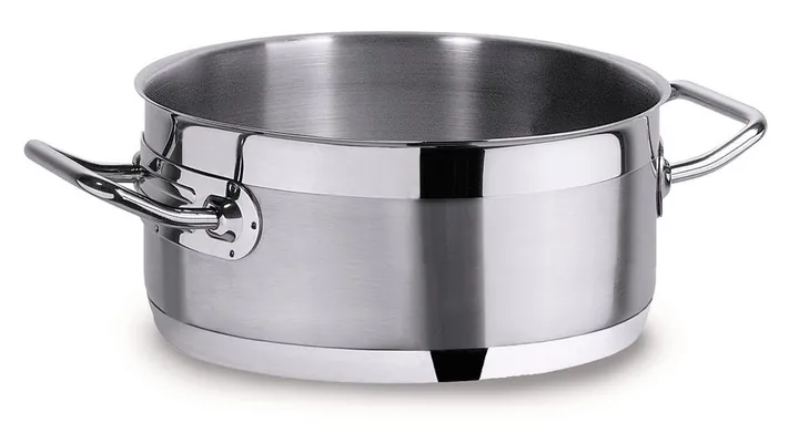 Oală din oțel inoxidabil, calitate superioară 18/10, 3.5 l, Ø 200 mm, H 110 mm, 1 bucată — Carl Roth, cod EE94.1