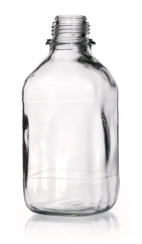 Sticle pătrate cu gât îngust, 1000 ml, sticlă transparentă, filet 45, formă înaltă — Carl Roth, cod EEL1.1