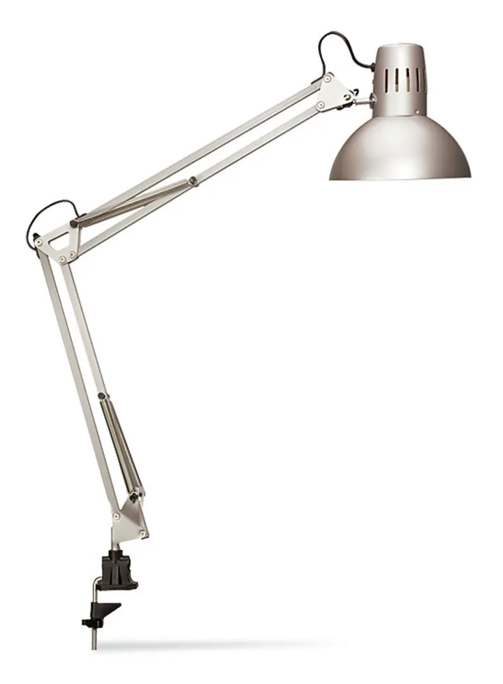 Lampă de masă Study, metal, Ø cap lampă 17cm, argintie, 1 buc. — Carl Roth, cod EP57.1