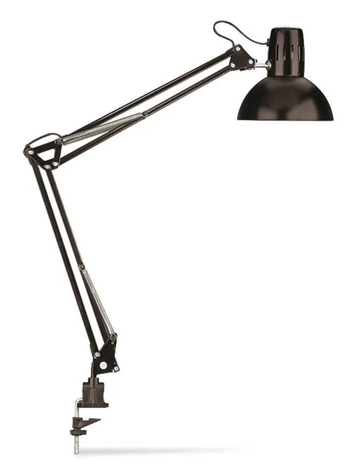 Lampă de masă Study, metal, Ø cap lampă 17cm, neagră, 1 buc. — Carl Roth, cod EP58.1
