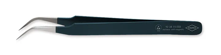 Pensetă de precizie, ESD, curbată, L 120 mm, 1 bucată — Carl Roth, cod EPN5.1