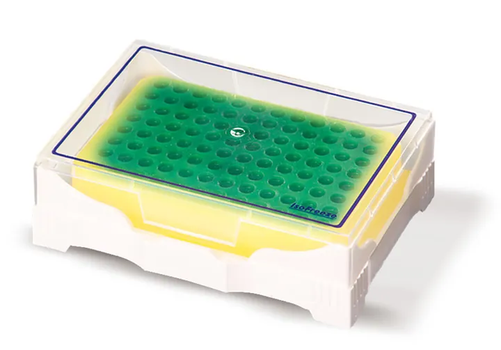 Cutii Rotilabo®-ice pentru plăci PCR, PP, schimbare de culoare de la verde la galben — Carl Roth, cod EX49.1